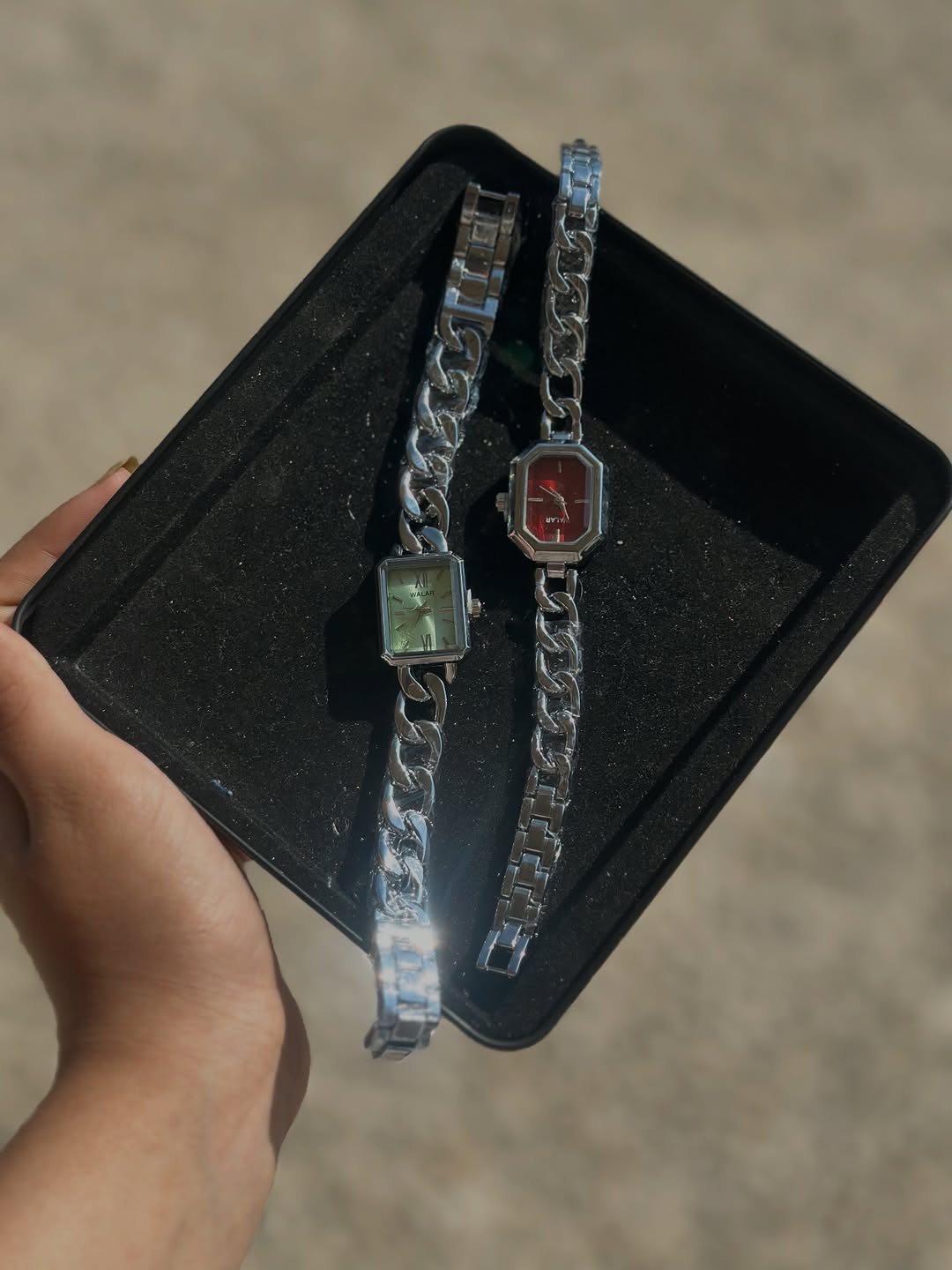 ساعت بند استیل رنگ ثابت ضد آب